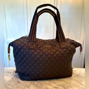 MZ Wallace Sutton Tote with Gold Hardware & 3 Pouches - Magnet Grey NWOT